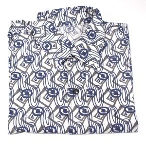 Men’s Printed Casual short sleeved button up